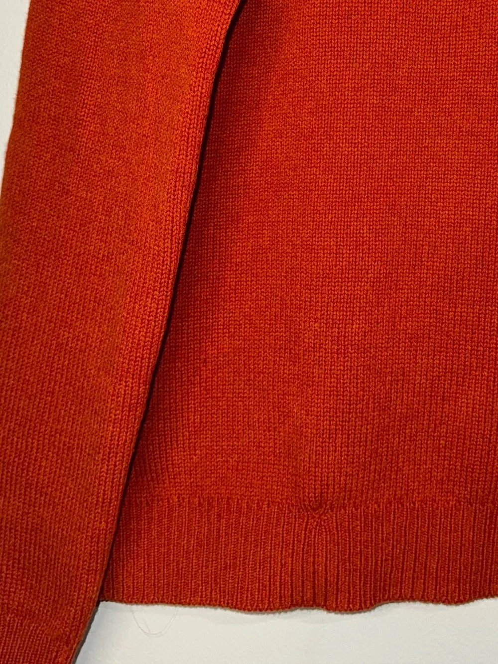 Polo by Ralph Lauren Orange Half-Zip Wool Sweater